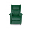 AGUSTIN 2 dönthető fotel, sötétzöld