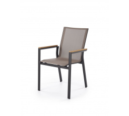 FIERRO étkezőszék, fekete / hamuszürke / barna