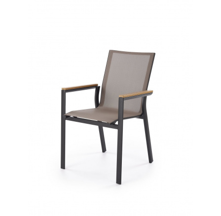 FIERRO étkezőszék, fekete / hamuszürke / barna