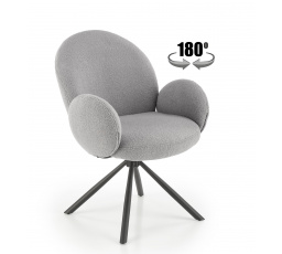 Forgó étkezőszék K498, Szürke/Fekete