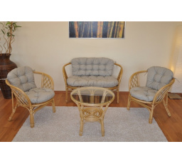 Polstry na soupravu Bahama velká komplet tmavě béžový melír