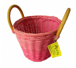 Ratanový košík ucha růžový