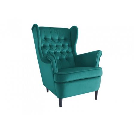 FOTEL HARRY VELVET TURKUS BLUVEL 85 / WENGE FOTEL HARRY VELVET TURKUS BLUVEL 85 / WENGE