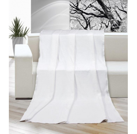 Deka micro jednolůžko 150x200cm bílá přírodní (smetanová)