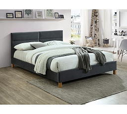 SIERRA Velvet ágy 160, szürke Aksamit 150
