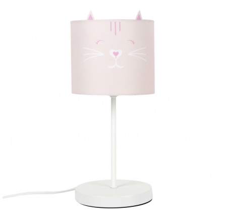 Gyerek éjjeli lámpa Rózsaszín macska
