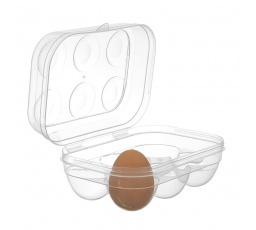 Átlátszó műanyag tojástartó