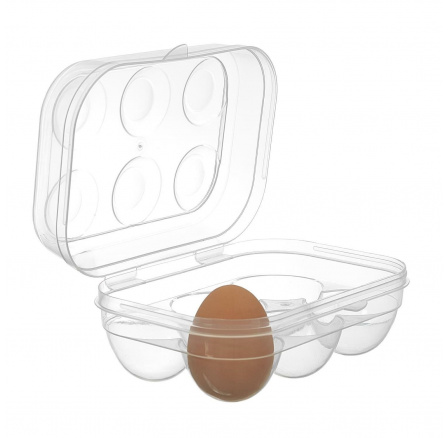 Átlátszó műanyag tojástartó