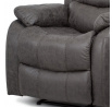 Polohovací křeslo, šedá, látka, TV-4086 GREY