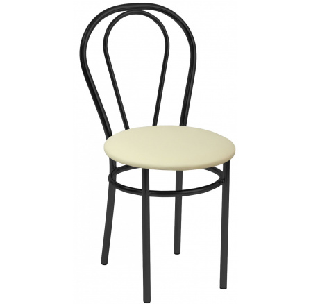 Eco bézs szék - fekete keret Tulipán