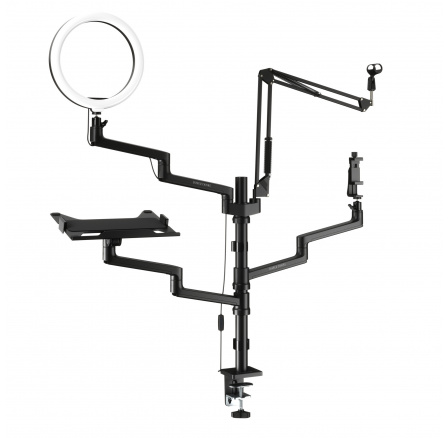 X-STREAM streaming tartó, fekete