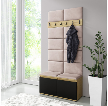 EMI 1 előszobafal, Trinity 01/Artisan + fekete