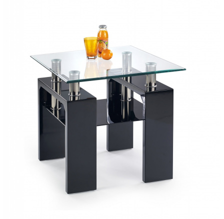 DIANA H KWADRAT konferencia asztal, fekete