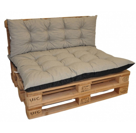 Polstry na paletový nábytek sada Basic - látka tmavě béžový melír