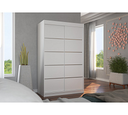 Tolóajtós szekrény BENISSO 120 Fehér+Fehér