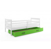 ERYK PARTEROWE RAMA BIAŁY SZUFLADA ZIELONY BEZ MATERACY 90 X 200 KPL