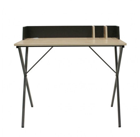 Brico íróasztal fekete természetes