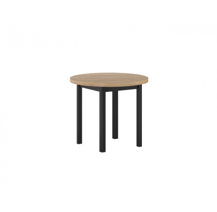 Kerek asztal arany tölgy craft/fekete Fi80 ST24-FX 80