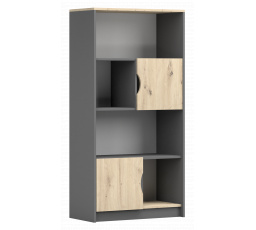 2D polc - JOY II 02, Szürke/Dub Artisan