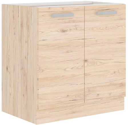 Dolní skřínka BORDIX - 80 D 2F BB, Dub / Dub