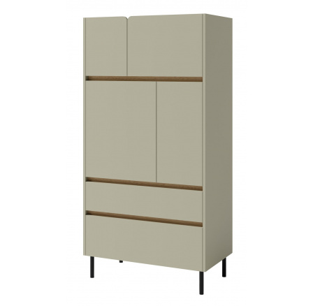 LUCA LC 5 szekrény, Eukaliptusz/Baltic Dune Tölgy