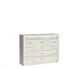 INDIANAPOLIS I7 komód, craft fehér