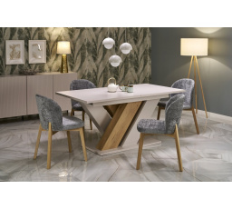 Étkezőasztal BRANDON, kasmír/cremona tölgy evoke