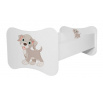 Łóżko z materacem GONZALO DOG 140x70 White