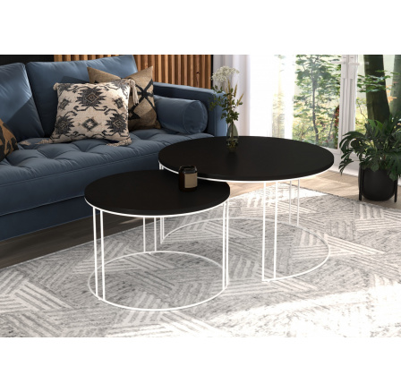 Konferencia asztal 2 az 1-ben ETTA Fehér+Fekete