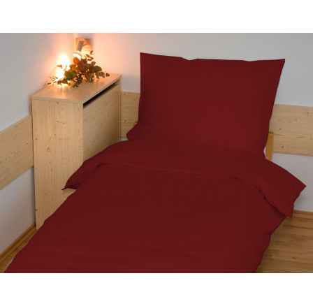 Povlečení francouzské bavlna UNI 220x220,70x90 vínové