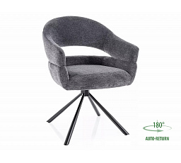 Forgó étkezőszék BORGO RAVEN, Sötétszürke 18/Fekete