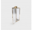 Lantern TONDO gold with striped glass 18x18x50 cm 705120