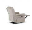 Polohovací křeslo, elektrické kabelové ovládání, béžová, látka, TV-7072 LAN2
