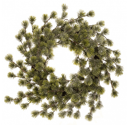 Koszorú - átm. 60 cm, műfenyő, zöld, csillámos Koszorú - átm. 60 cm, műfenyő, zöld, csillámos