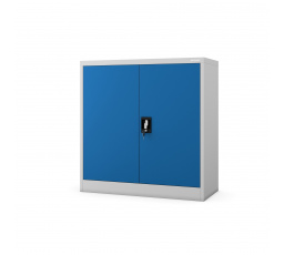 Kis zárható szekrény BEATA, 900 x 930 x 400 mm, szürke-kék