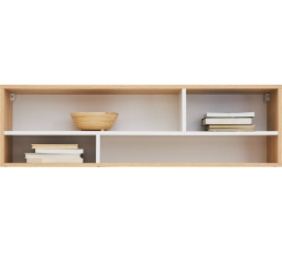 PIXEL PX12 polc, Piskóta tölgy/Fehér Lux/Szürke