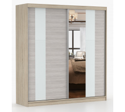 MULTI 32 gardróbszekrény - 203 cm, Sonoma Tölgy/Kathult