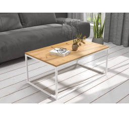 NARISA dohányzóasztal 100x60 Fehér+Artisan