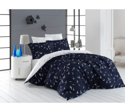 Povlečení Satén 140x200, 70x90cm Liberta blue