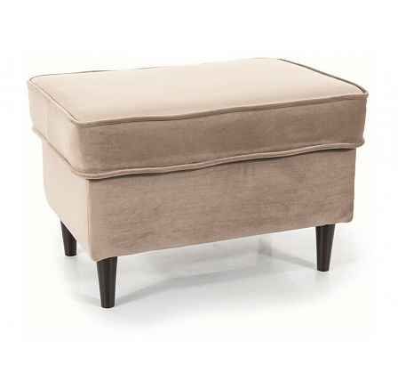 RON VELVET puff, Bézs Bluvel 40/Wenge