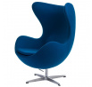 Tojás fotel kék kasmír 23 Prémium