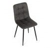 Jídelní židle, černá, látka vintage, CT-281 BK3