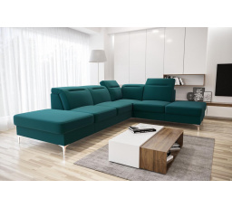 NAROŻNIK TAPICEROWANY OSLO 295x220 - prawa , Odcienie zieleni