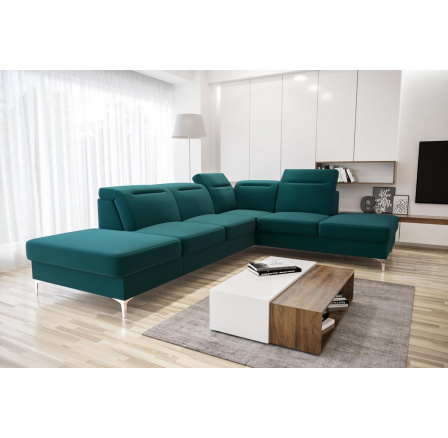 NAROŻNIK TAPICEROWANY OSLO 295x220 - prawa , Odcienie zieleni