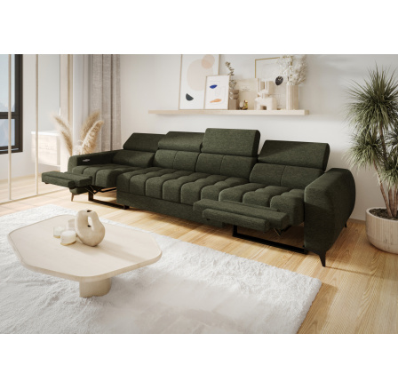 SOFA PORTO IV RELAX 331 CM - Odcienie szałwi