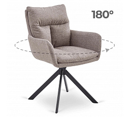 Krzesło Obrotowe PAUL Jasnobrązowe