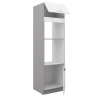 Kuchyňská skříň BIANCA - 60 DPM-210 2F, Šedá / Bílý lesk
