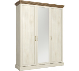 ROYAL S3D ruhásszekrény, Északi fenyő + Vad tölgy