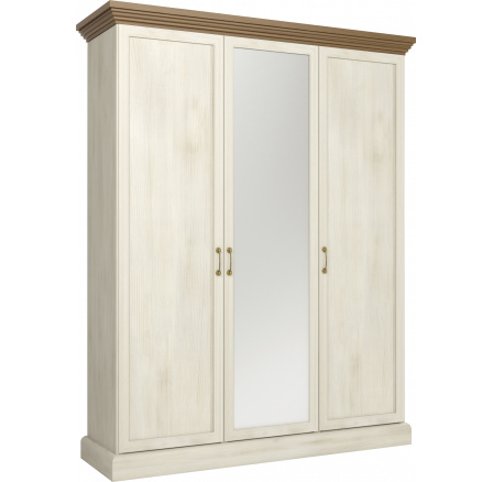ROYAL S3D ruhásszekrény, Északi fenyő + Vad tölgy