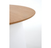 AZZURA konferencia asztal, fehér/természetes